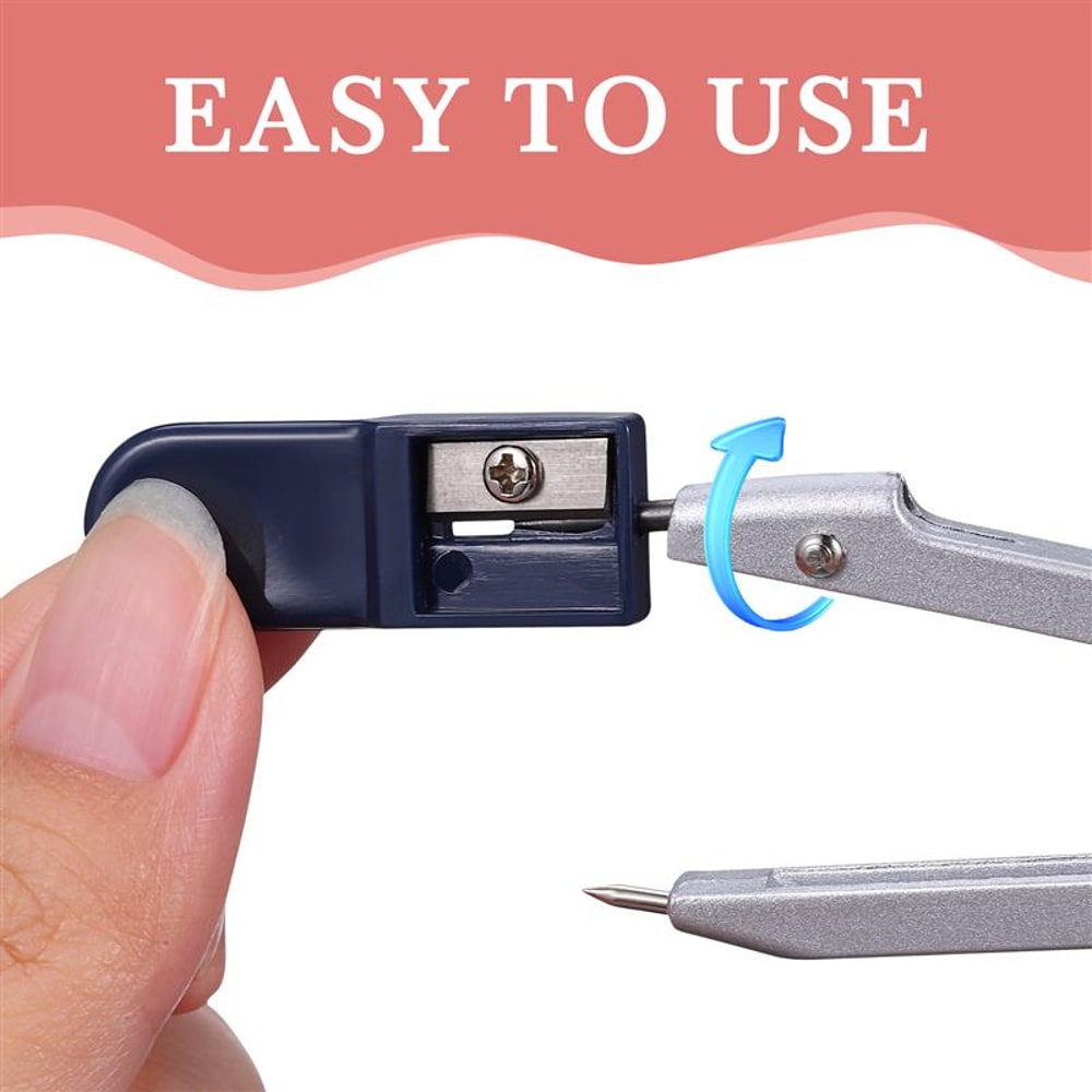 Compass Core Replacement Leads with Sharpener for Students Drafting Tool Stationery