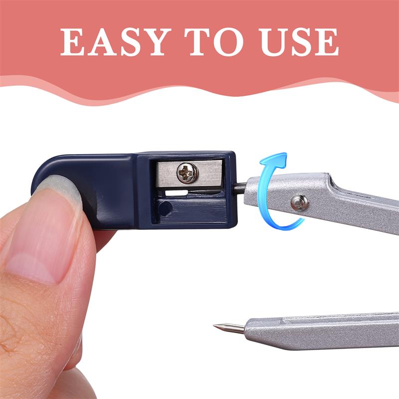 Compass Core Replacement Leads with Sharpener for Students Drafting Tool Stationery