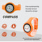 Wearable Wrist Compass For Hiking Travel Precision Fluid Damping Navigation Tool For Kids Adults 1