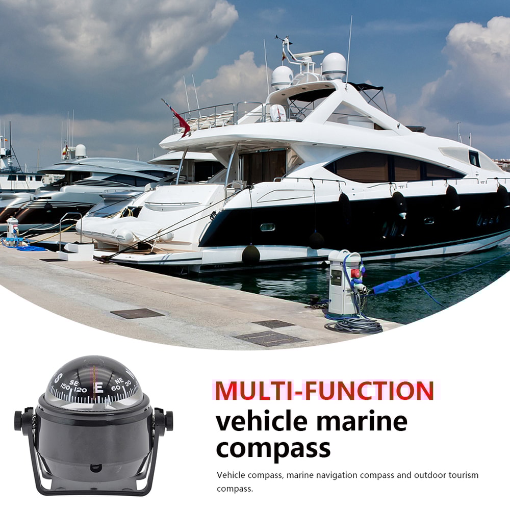 Ball Shaped Nautical Compass Splashproof Marine Navigation Guide For Sea And Boat Use 2