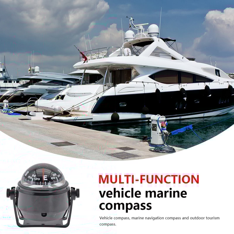 Ball Shaped Nautical Compass Splashproof Marine Navigation Guide For Sea And Boat Use 2