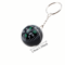 Compact Ball Keychain Compass Black Liquid Filled Keychain for Travel Navigation