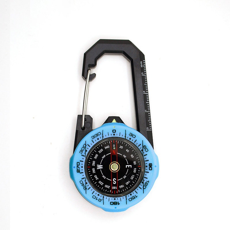 Waterproof Carabiner Compass – Portable Outdoor Guide for Hiking and Camping
