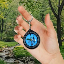 camping prayer compass keychain portable directional keychain for outdoor adventures & eid celebrations
