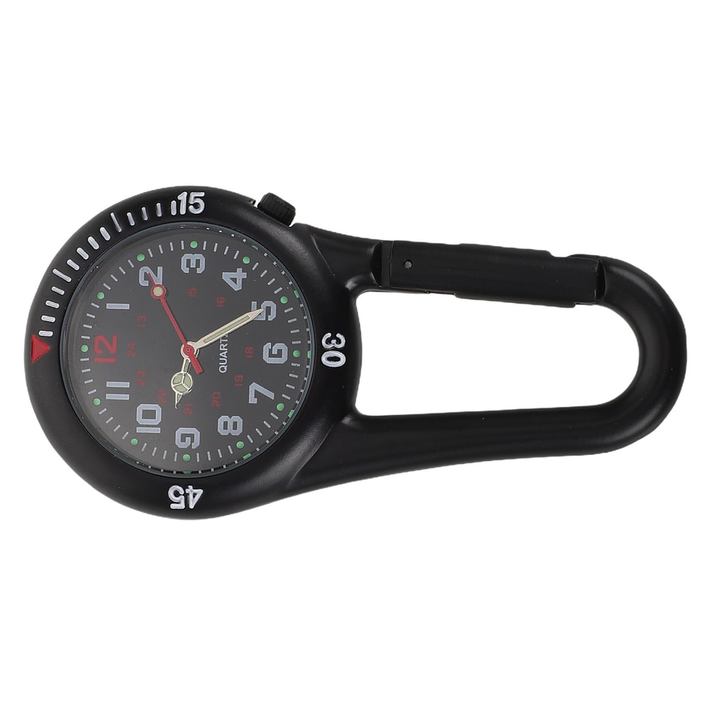 Outdoor Clip On Compass Watch Luminous Hiking Carabiner Survival Gear 2