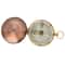 Vintage Brass Pocket Compass with Flip Cover for Camping Hiking Navigation
