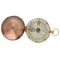 Vintage Brass Pocket Compass with Flip Cover for Camping Hiking Navigation