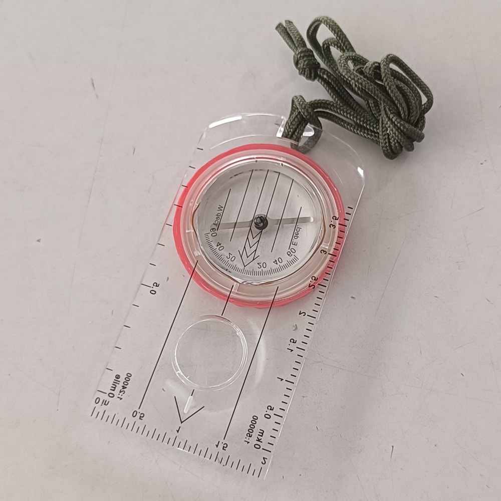High-Precision Shockproof Waterproof Mountaineering Compass with Magnifier