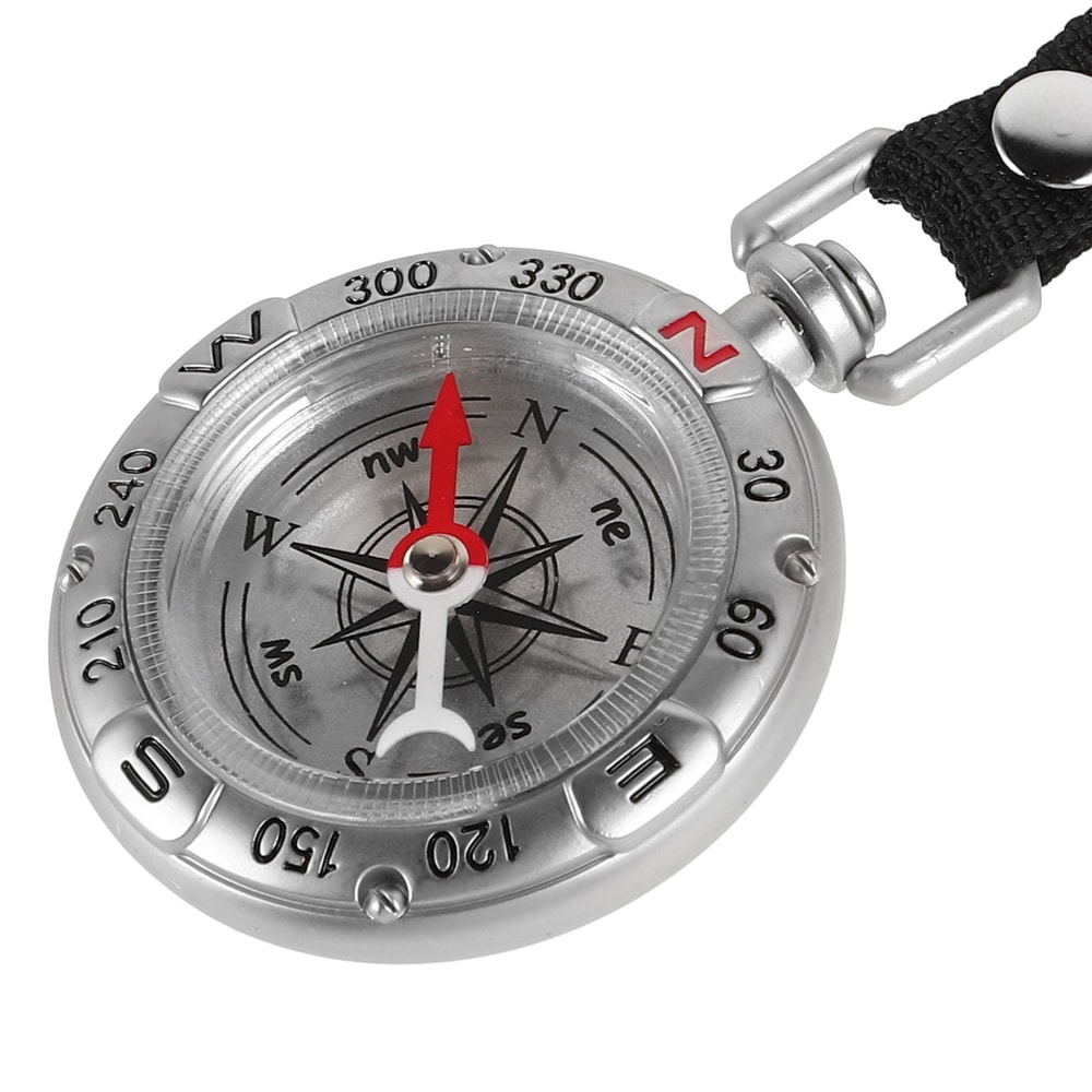 Durable Mini Compass Keychain for Hiking Camping Navigation Tool