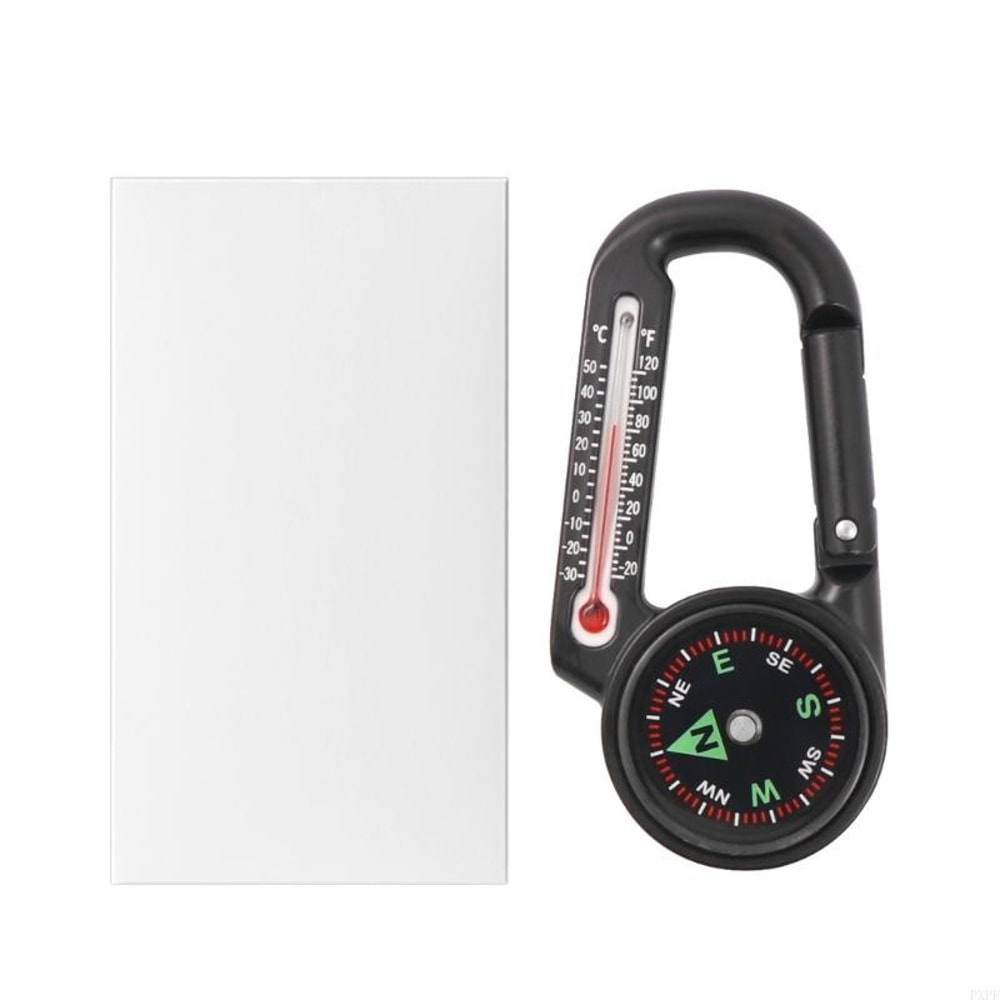 Multi-functional Carabiner with Thermometer for Outdoor Hiking and Camping Compact & Practical