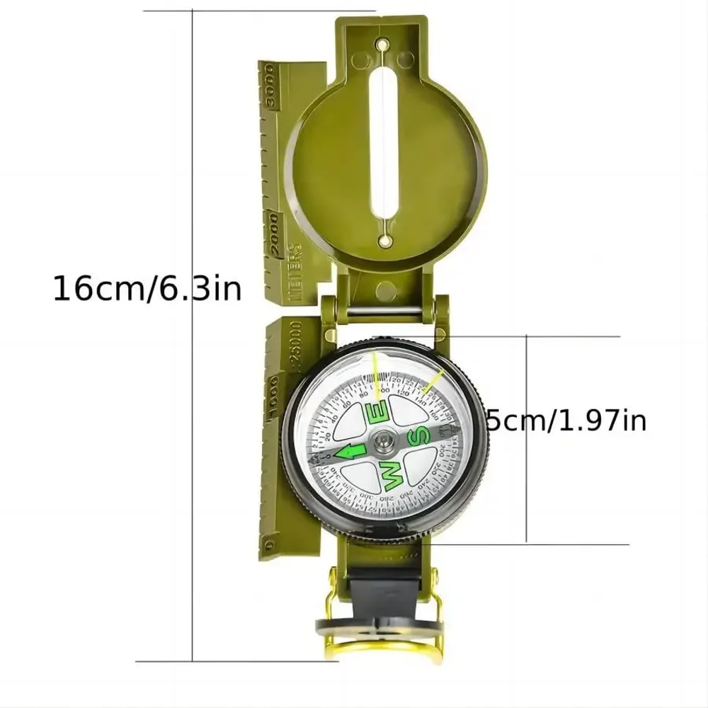 Waterproof Multifunctional Compass Portable Ranging And Magnifying Compass For Outdoor Adventures 1