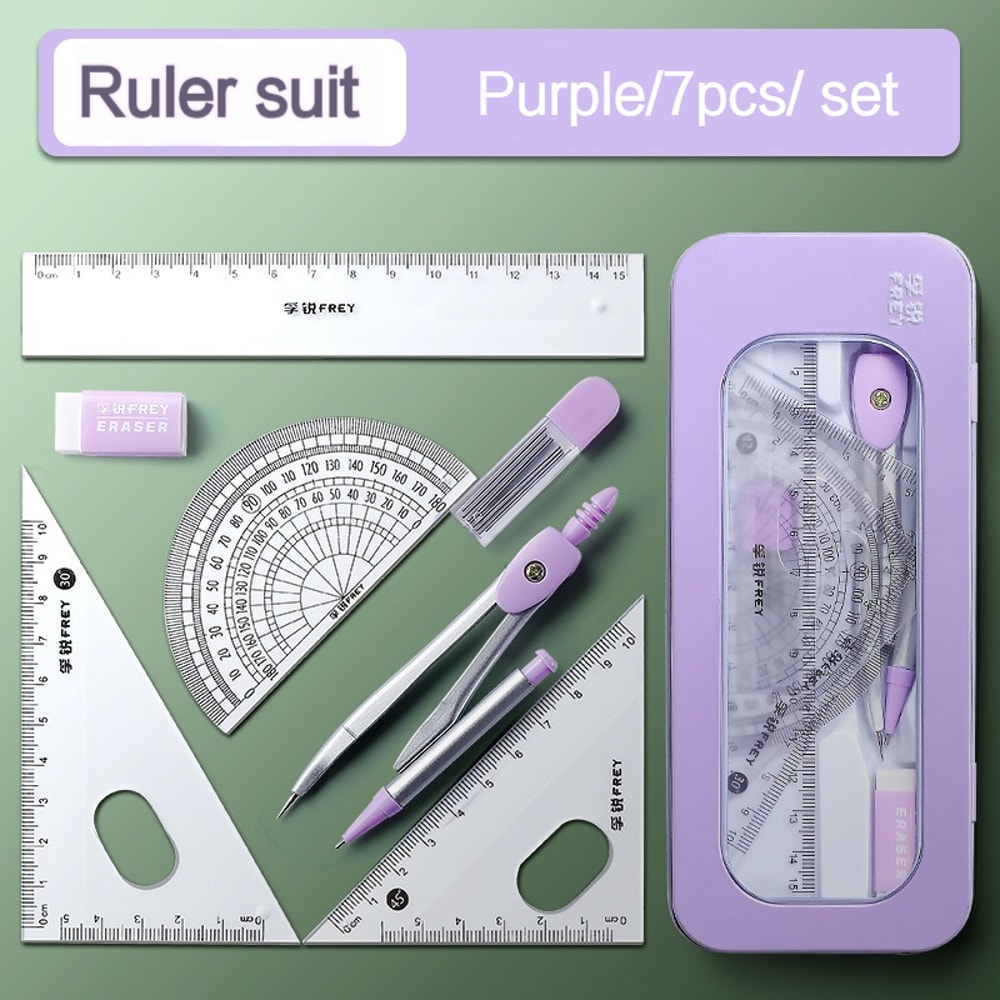 Compass Ruler Set for School & Office Precision Drawing & Aesthetic Office Tools