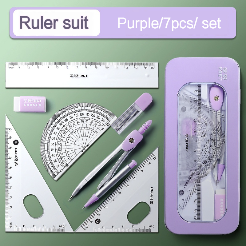 Compass Ruler Set for School & Office Precision Drawing & Aesthetic Office Tools