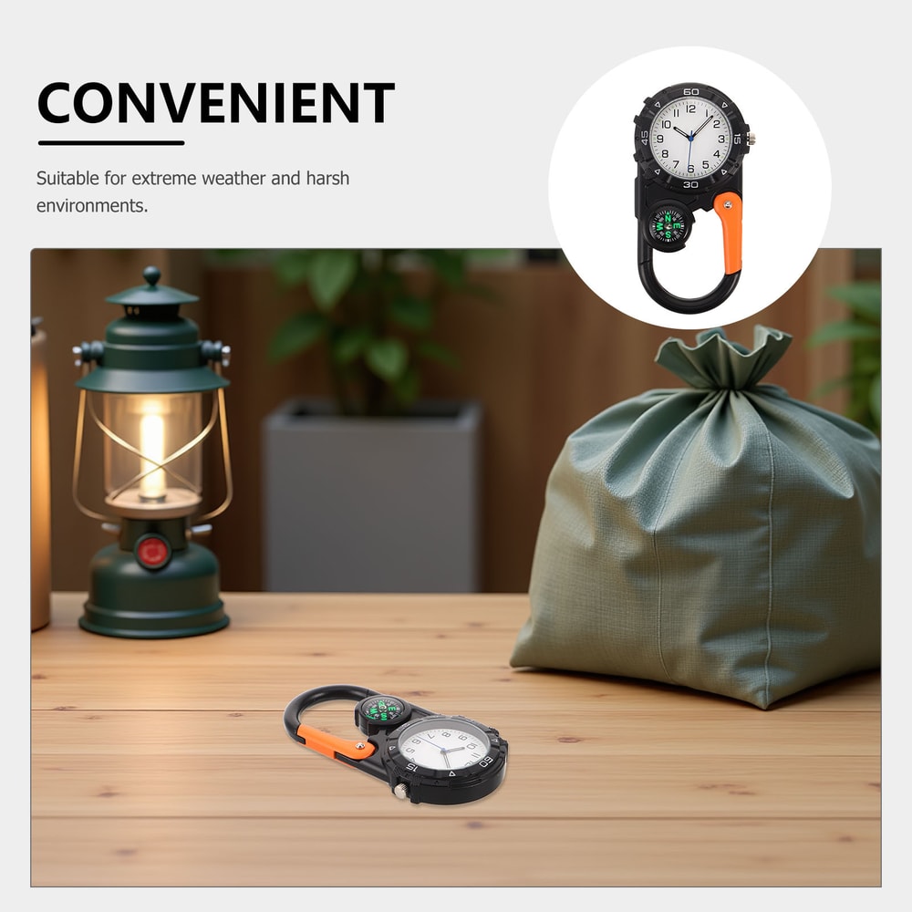 Terrain Carabiner Compass Keychain Ultimate Outdoor Navigation Gear