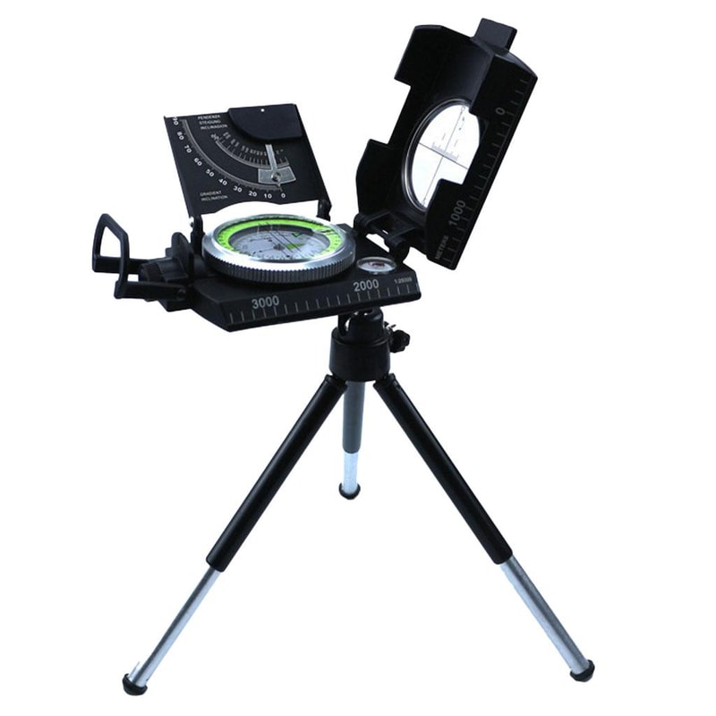 Durable Multi-Purpose Lensatic Sighting Compass for Hiking & Marine Navigation
