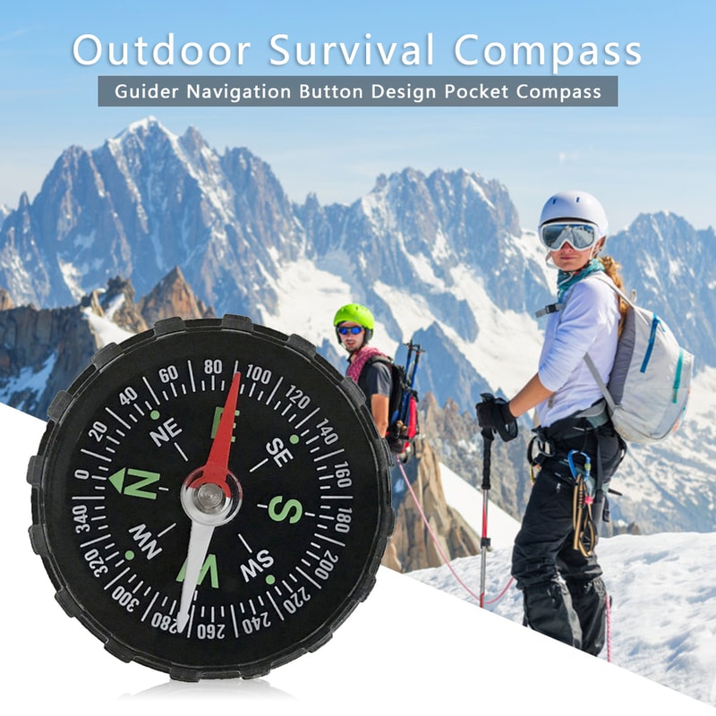 Handheld Mini Compass for Outdoor Adventures Compact Hiking & Camping Survival Navigation Tool