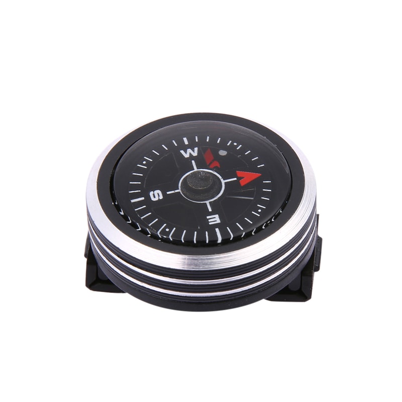 Mini Portable Compass for Survival Climbing Detachable Aluminum Alloy Wristwatch Navigation Tool with Paracord