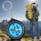 Camping Navigator Pro Portable camping compass keychain with Arabic Direction & Eid Prayer Aid