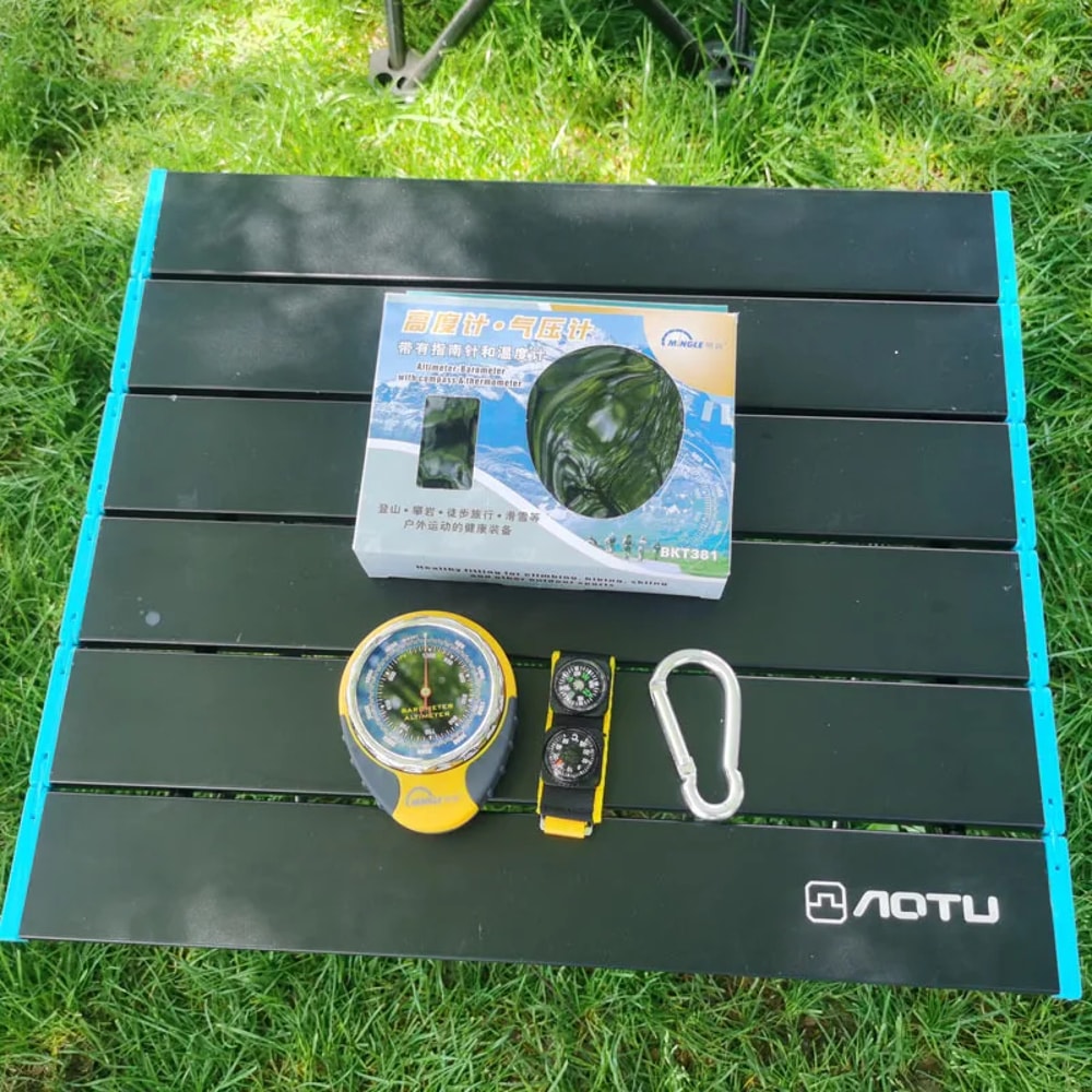 Outdoor Compass with Altimeter, Barometer, and Thermometer All-in-One Outdoor Tool for Adventurers