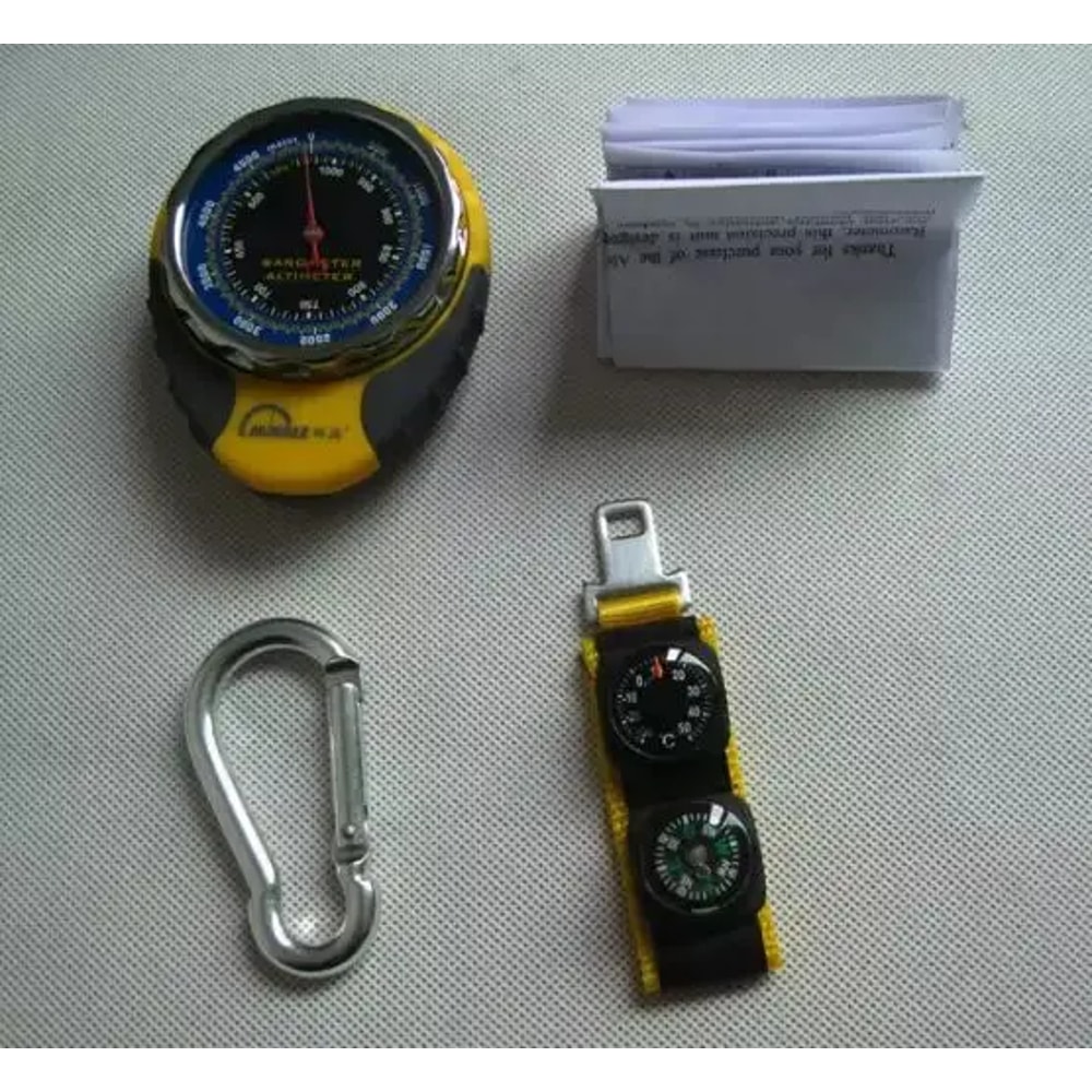 Outdoor Compass with Altimeter, Barometer, and Thermometer All-in-One Outdoor Tool for Adventurers