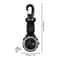 Outdoor Hiking Watch with Compass & Carabiner Survival Sports Pocket Watch for Camping, Hiking, and Backpacking