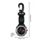 Outdoor Hiking Watch with Compass & Carabiner Survival Sports Pocket Watch for Camping, Hiking, and Backpacking
