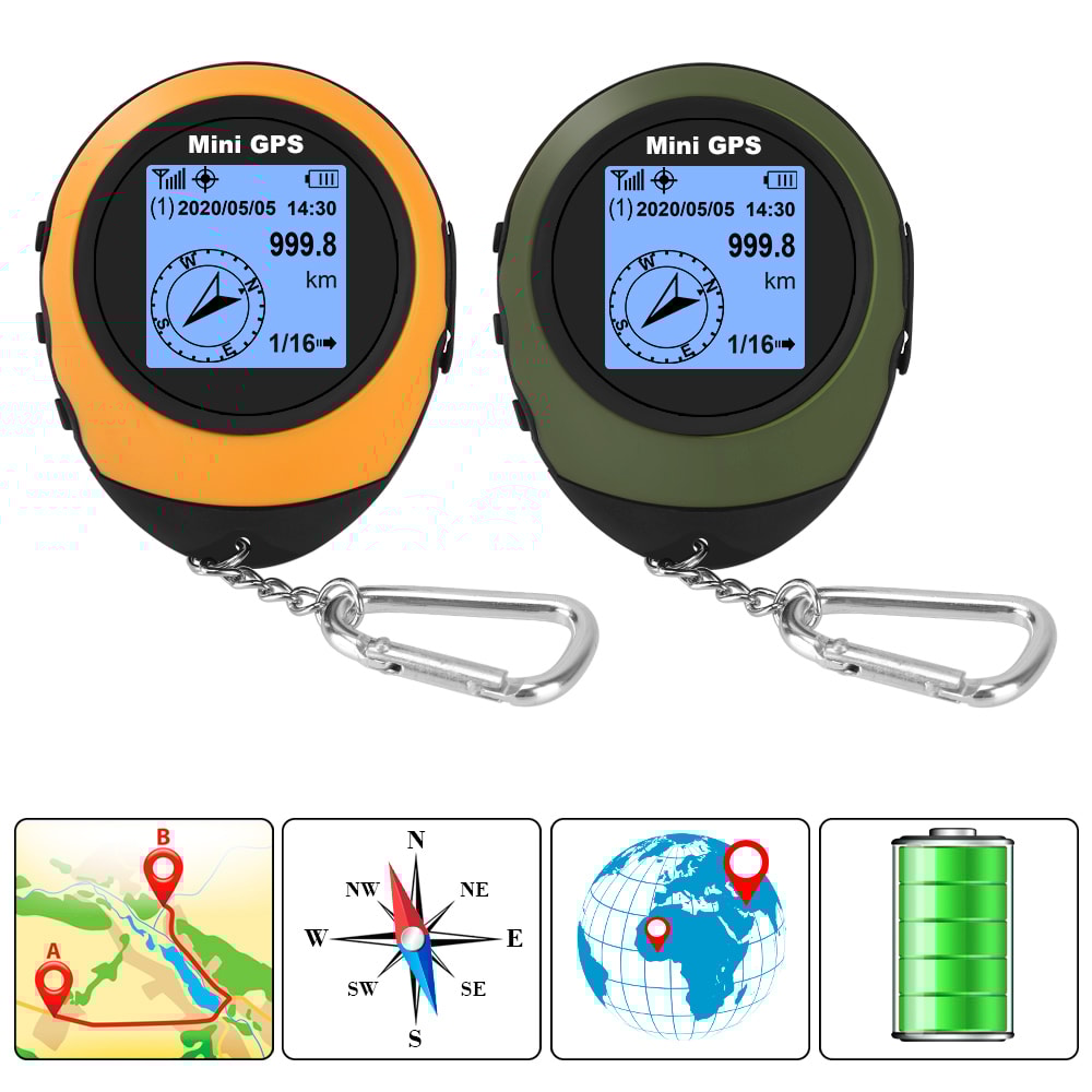 High-Precision Handheld GPS Compass Navigator for Hiking & Outdoor Travel