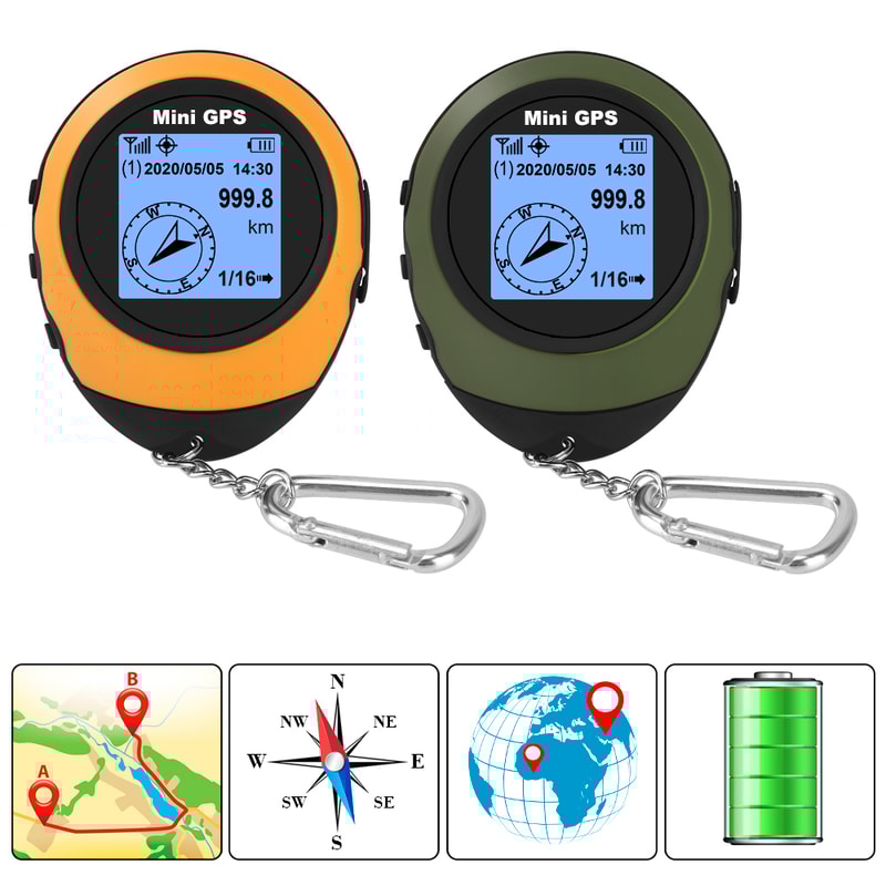 High-Precision Handheld GPS Compass Navigator for Hiking & Outdoor Travel