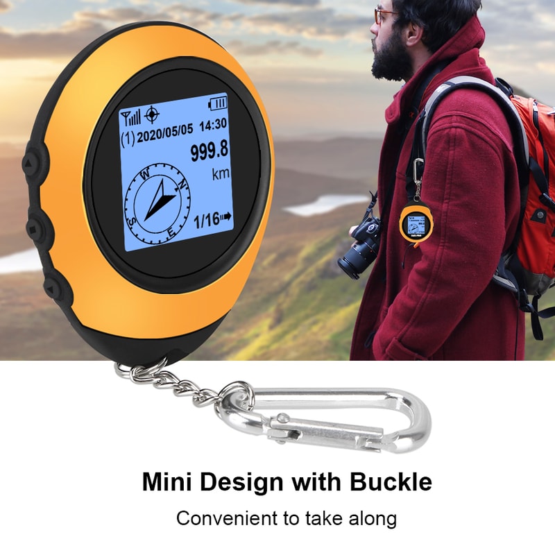 High-Precision Handheld GPS Compass Navigator for Hiking & Outdoor Travel