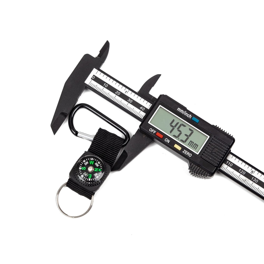 Durable D-ring Carabiner with Built-in Compass Ultimate Survival Tool for Adventures