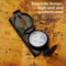Tactical Survival Compass for Outdoor Navigation Luminous Waterproof Orienteering Compass for Hiking