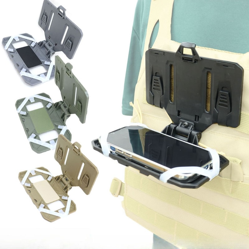 Tactical MOLLE Phone Holder & Foldable Navigation Board