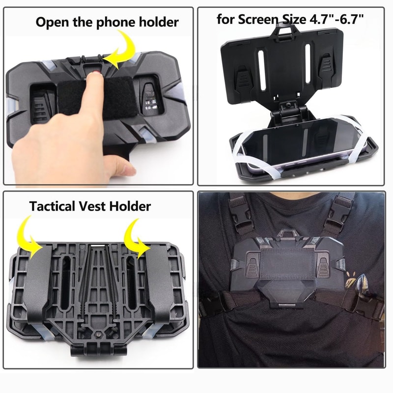Tactical MOLLE Phone Holder & Foldable Navigation Board