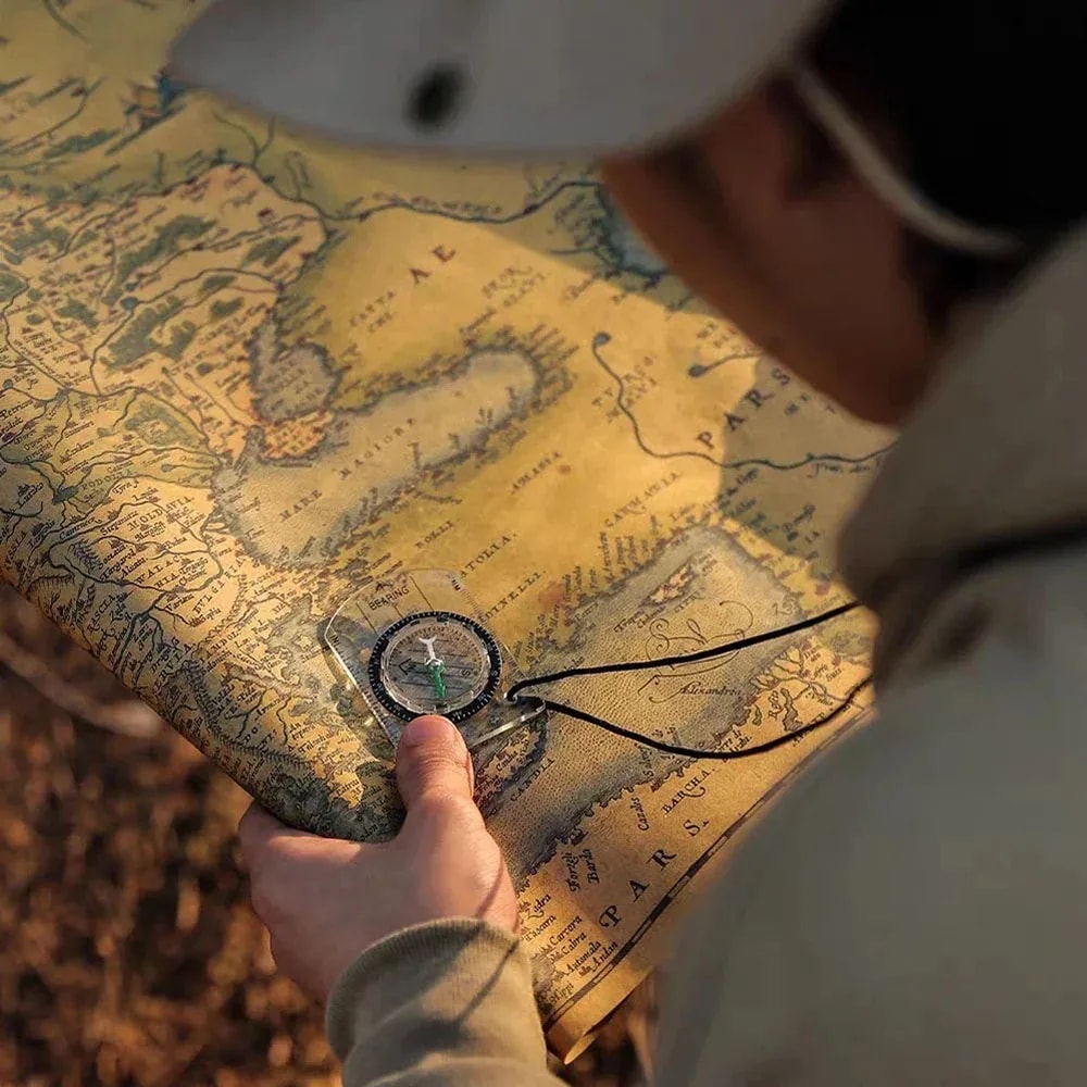 Mini Tactical Compass with Lanyard for Outdoor Survival and Hiking