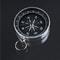 Aluminum Precision Mini Pocket Compass With Silver Key Ring 1