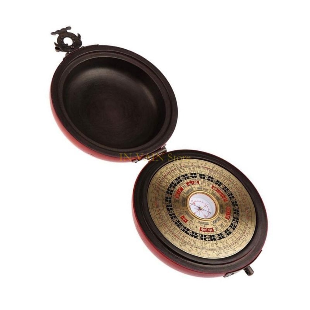 Ancient Chinese Feng Shui Compass Traditional Luo Pan Geomancy Tool For Home Decor 4
