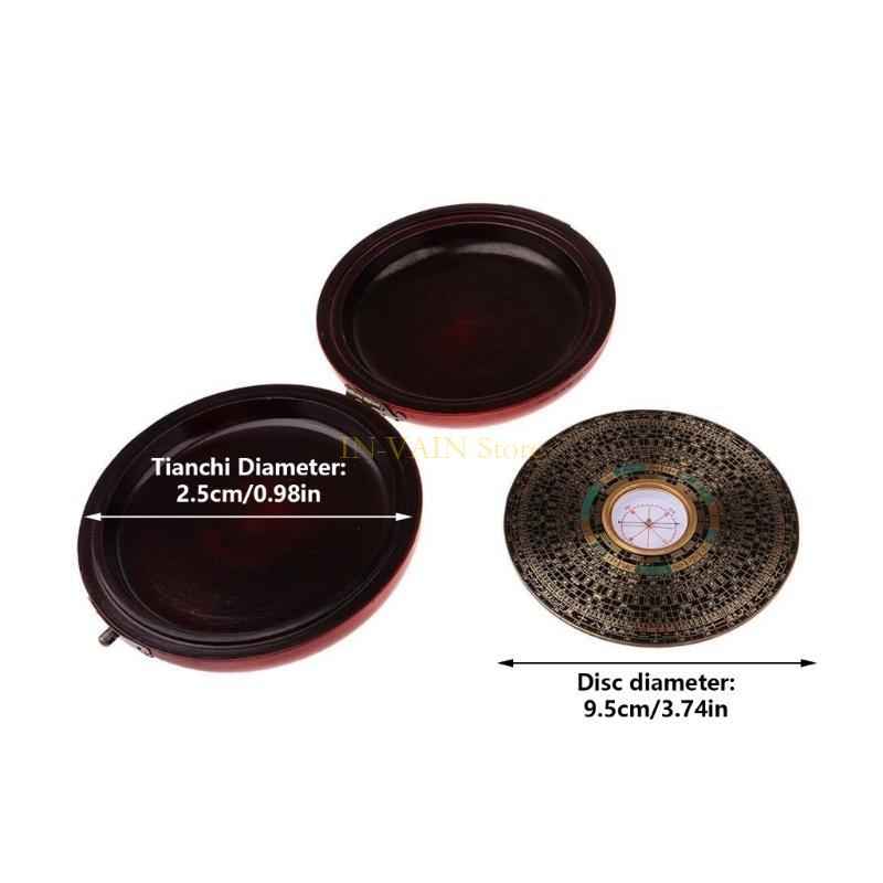 Ancient Chinese Feng Shui Compass Traditional Luo Pan Geomancy Tool For Home Decor 5