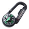 Multifunctional Survival Carabiner Keychain with Compass and Thermometer