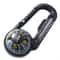 Multifunctional Survival Carabiner Keychain with Compass and Thermometer