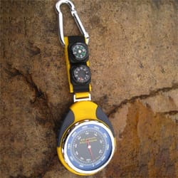 handheld altimeter & barometer waterproof hiking compass & survival tool