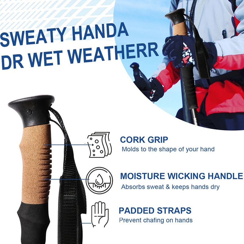 Ergonomic T-Handle Replacement Grip for Trekking Poles & Walking Sticks