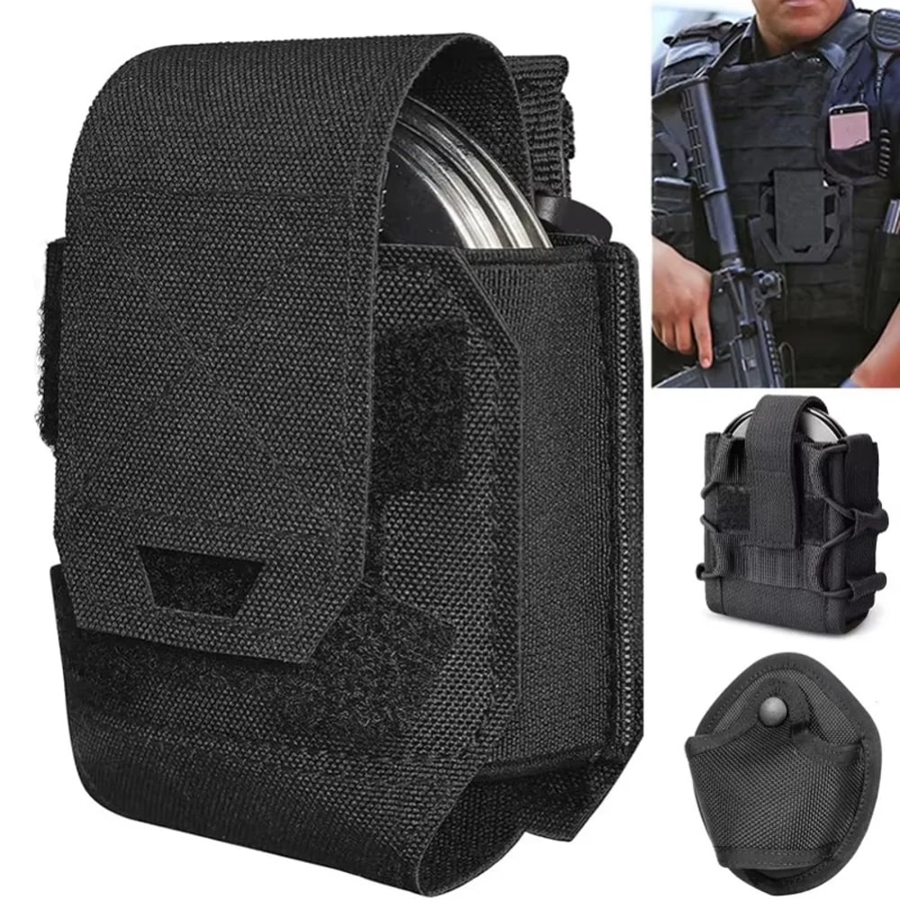 Tactical Handcuff Pouch Quick Release Molle Case For Duty Belts Vests 0