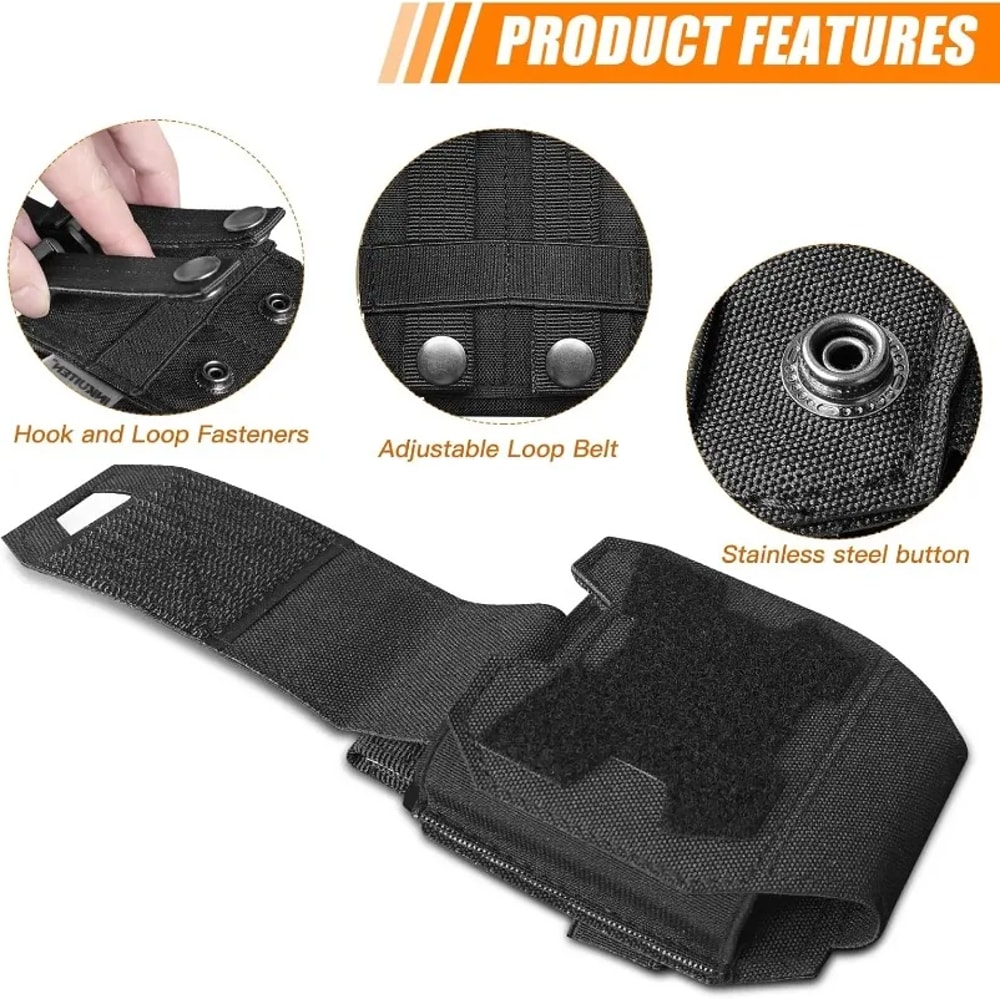 Tactical Handcuff Pouch Quick Release Molle Case For Duty Belts Vests 1