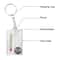Portable Compass Thermometer Keychain – Mini Outdoor Survival Gear