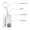 Portable Compass Thermometer Keychain – Mini Outdoor Survival Gear