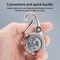 Luminous Tactical Thermometer Carabiner With Metal Compass Essential Survival Tool For Outdoor Adv 1