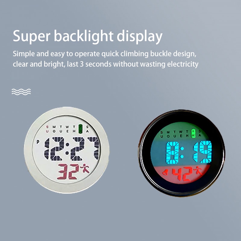 Luminous Tactical Thermometer Carabiner With Metal Compass Essential Survival Tool For Outdoor Adv 3