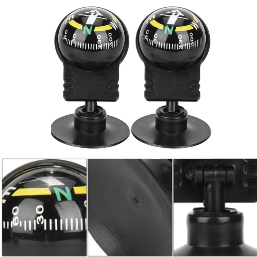 Durable Suction Cup Car Compass Adjustable Navigation Guide Ball for Car Dashboard