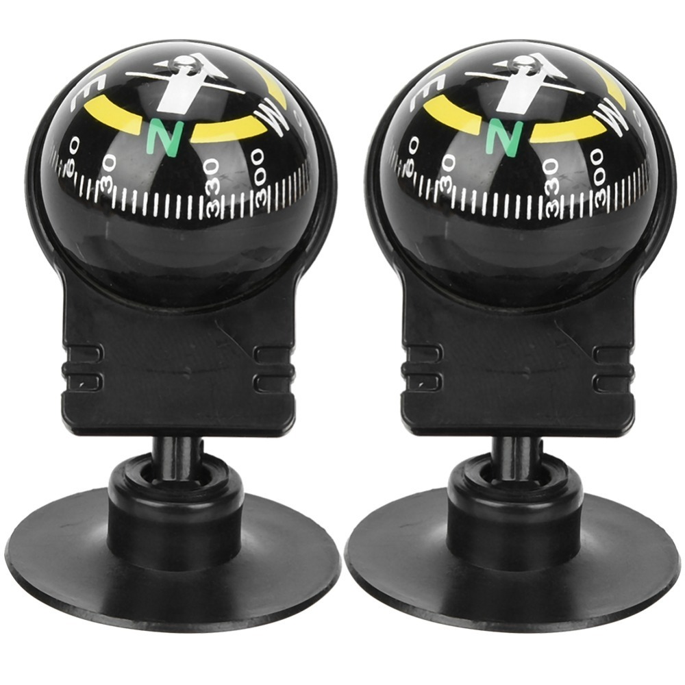 Durable Suction Cup Car Compass Adjustable Navigation Guide Ball for Car Dashboard