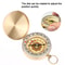 Portable Brass Compass for Camping & Hiking Golden Navigation Pocket Compass
